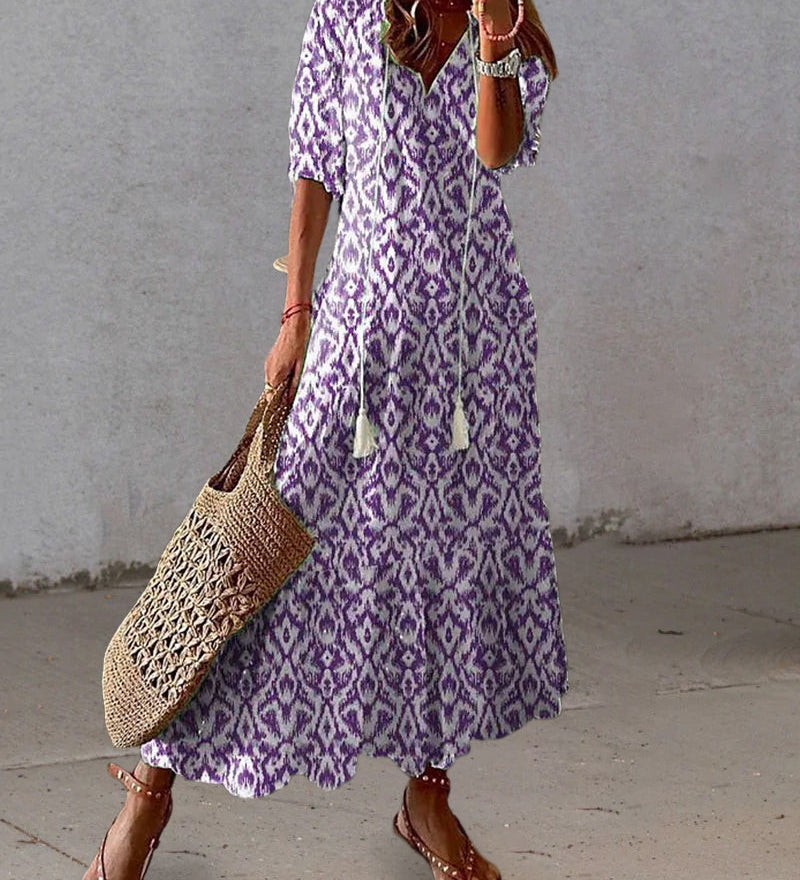 Michaela - Boho Dress with Tummy Coverage