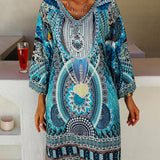 Emelia - Vibrant Bohemian Printed Dress