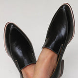 Zofia™ | Black Patchwork Moccasin