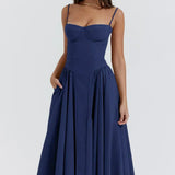 Sigrid | Sleeveless Bustier Midi Dress