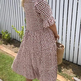 Nicola - Midi Dress with Short Sleeves