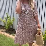 Nicola - Midi Dress with Short Sleeves