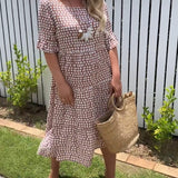 Nicola - Midi Dress with Short Sleeves