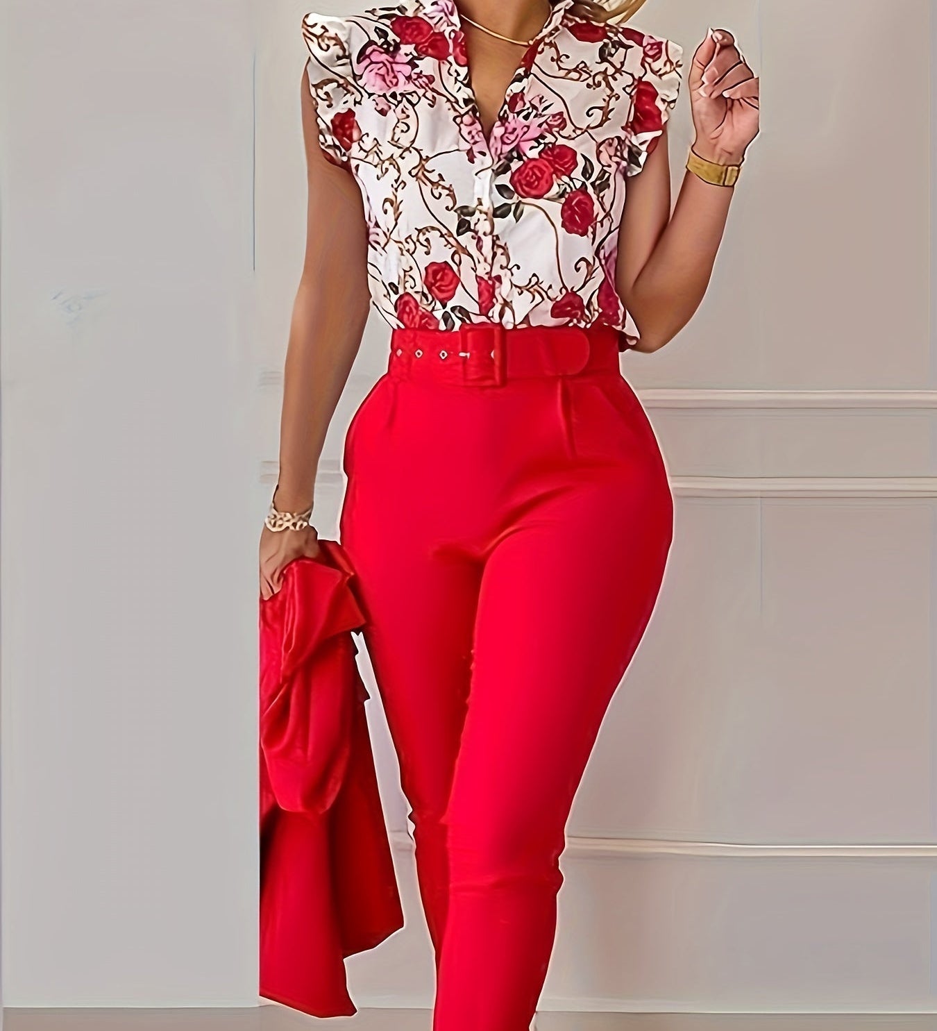 Florabel - Elegant Ruffled Sleeve Set