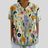 Elegant Floral Comfort Top
