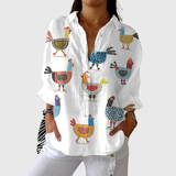 Lightweight and Colourful Printed Blouse