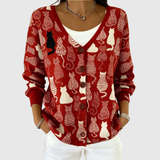 Comfortable Buttoned Knit Cardigan