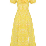 Aviana - Puff Sleeve Bloom Dress