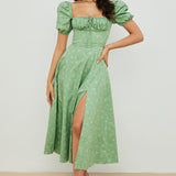 Aviana - Puff Sleeve Bloom Dress