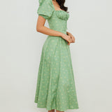 Aviana - Puff Sleeve Bloom Dress