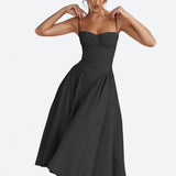 Sigrid | Sleeveless Bustier Midi Dress