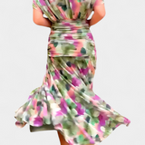 Alondra | Long Floral Dress with V-Neck
