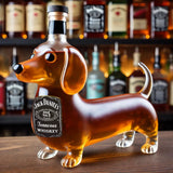 Carafe à whisky en forme de chien teckel