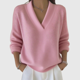 Faye | Soft V-Neck Jumper in Relaxed Fit