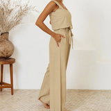 Megan - Minimalist Top and Flared Trousers Set