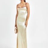 Pixie | Long Satin Dress