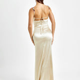Pixie | Long Satin Dress