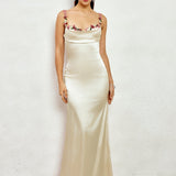 Pixie | Long Satin Dress