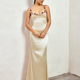 Pixie | Long Satin Dress