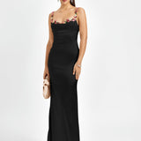 Pixie | Long Satin Dress