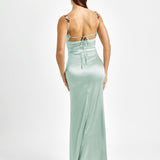 Pixie | Long Satin Dress