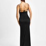Pixie | Long Satin Dress
