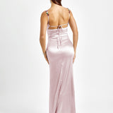 Pixie | Long Satin Dress