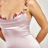 Pixie | Long Satin Dress