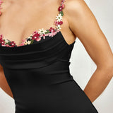 Pixie | Long Satin Dress