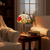 Tiffany-Stil Lampe mit buntem Glasfenster