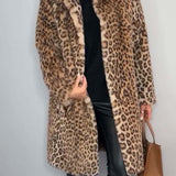 Leia - Long Leopard Coat