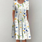 Hailey | Elegant and Casual Floral Dress with Pockets