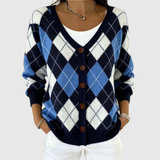 Comfortable Knitted Buttoned Cardigan