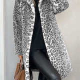 Leia - Long Leopard Coat