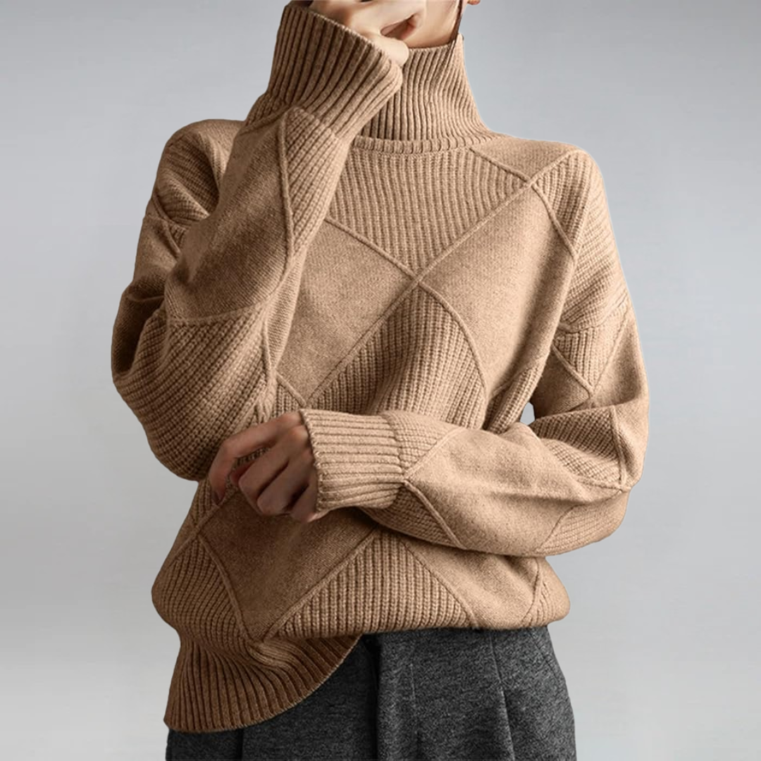 Lauren | Luxurious Cashmere Roll Neck Jumper
