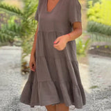 Bexley - Casual Summer Dress with V-Neck