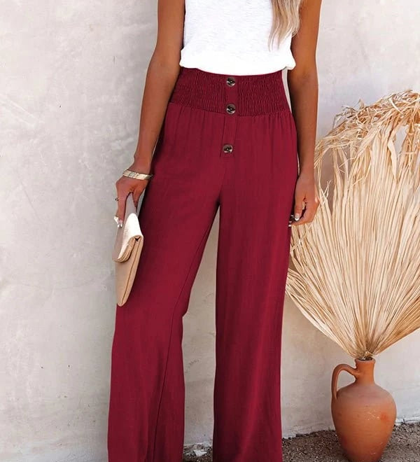 Riana - Relaxed High-Waisted Trousers