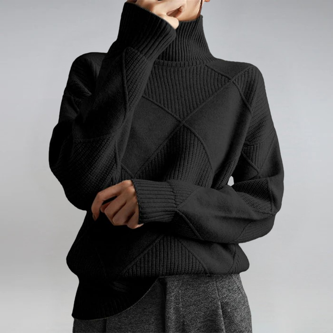 Lauren | Luxurious Cashmere Roll Neck Jumper