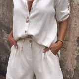 Melda - Airy Buttoned Set