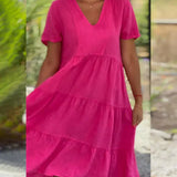 Bexley - Casual Summer Dress with V-Neck