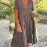 Bexley - Casual Summer Dress with V-Neck