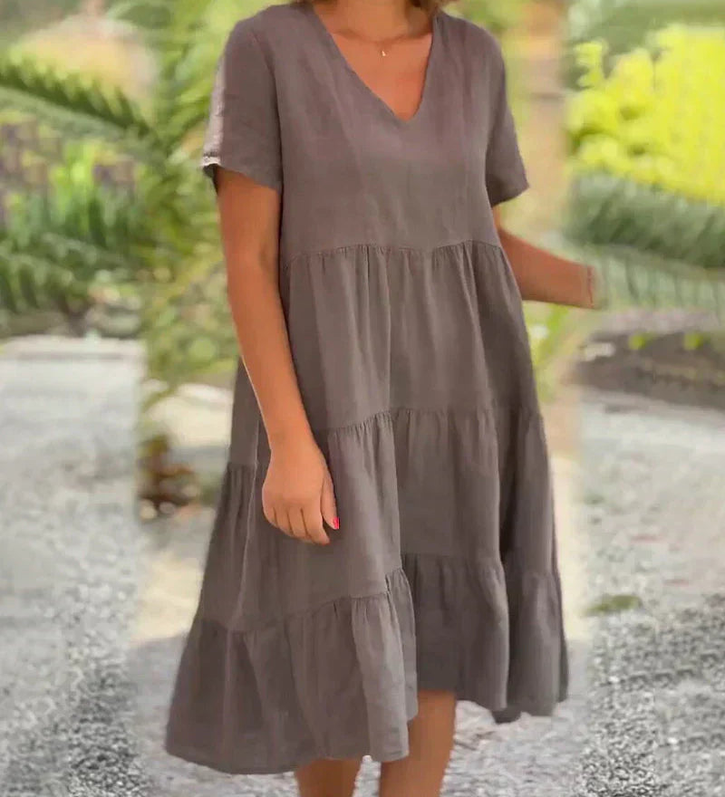 Bexley - Casual Summer Dress with V-Neck