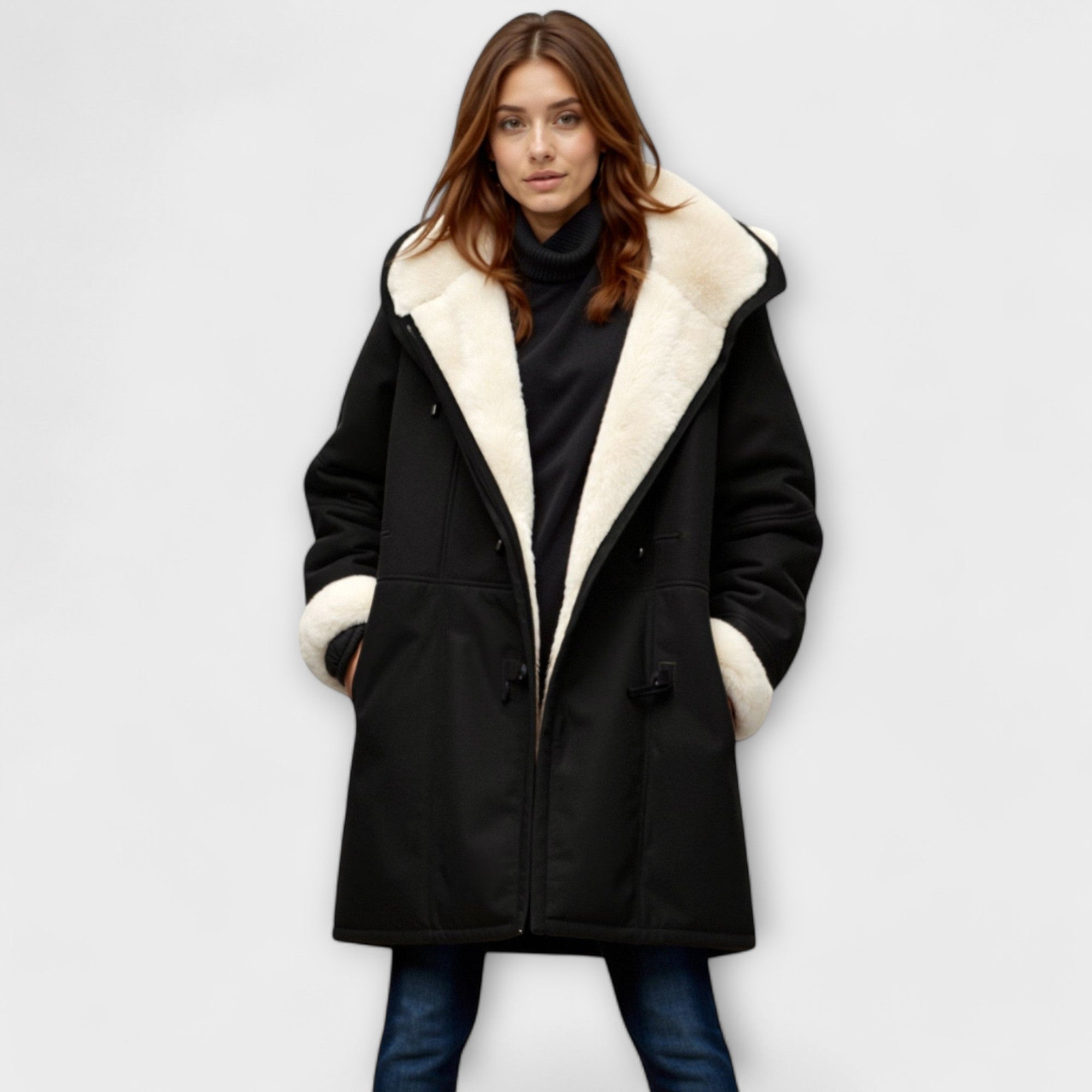 Ana - Cosy Coat with Fur
