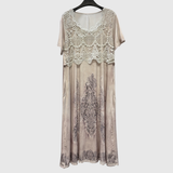 INDIGO | ELEGANT MIDI FLORAL DRESS