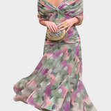 Alondra | Long Floral Dress with V-Neck