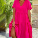 Bexley - Casual Summer Dress with V-Neck