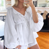 Alexandra - Ruffled Top and Shorts Set
