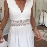 Circe - Lace Camisole Dress with V-Neck