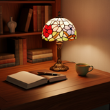 Tiffany-Stil Lampe mit buntem Glasfenster