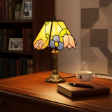 Dekorative Lampe aus gefärbtem Glas